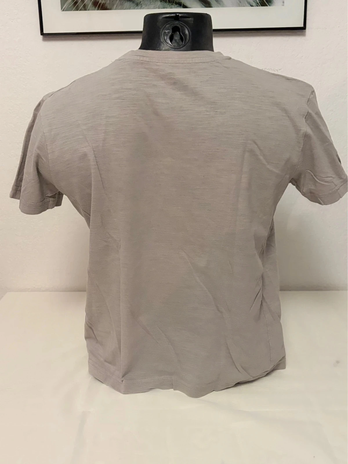 Camiseta Masculina Cinza Claro Mesclada Cincinnati & Co Estampa Preta "SWAG" - Tamanho M – photo 6